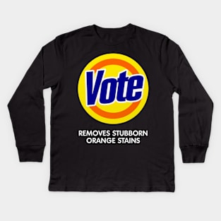 Vote Removes Stubborn Orange Stains Kids Long Sleeve T-Shirt